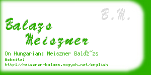 balazs meiszner business card
